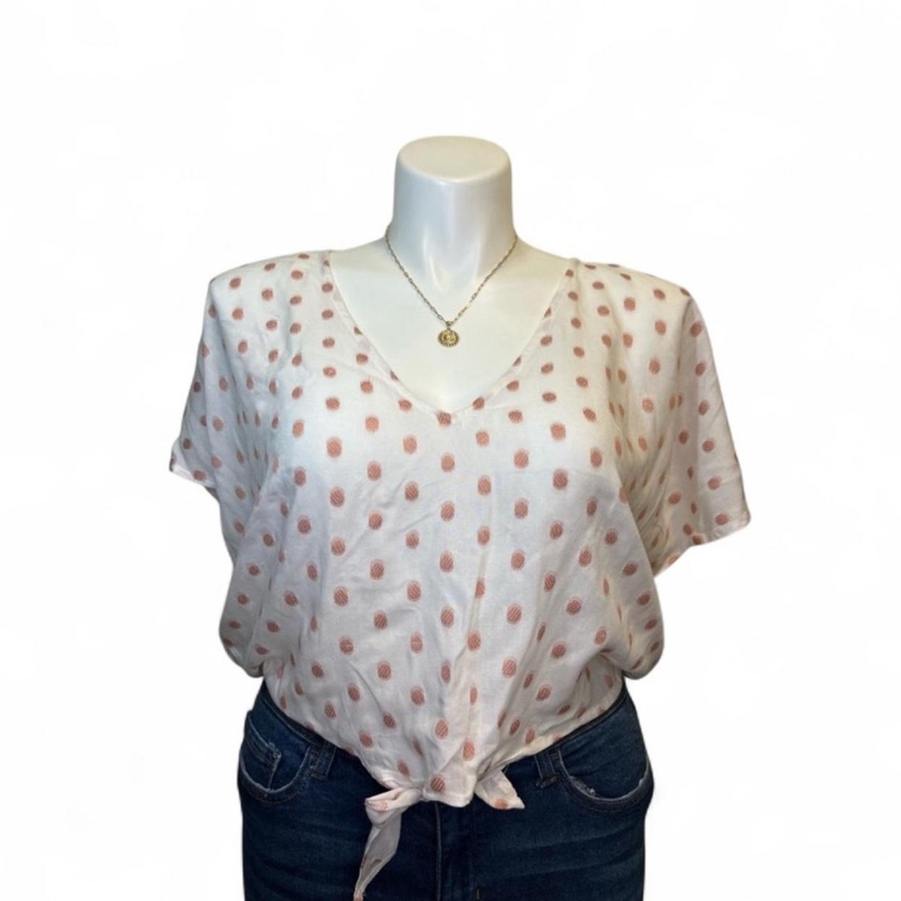 💜Sim & Sam White Short Sleeve Top